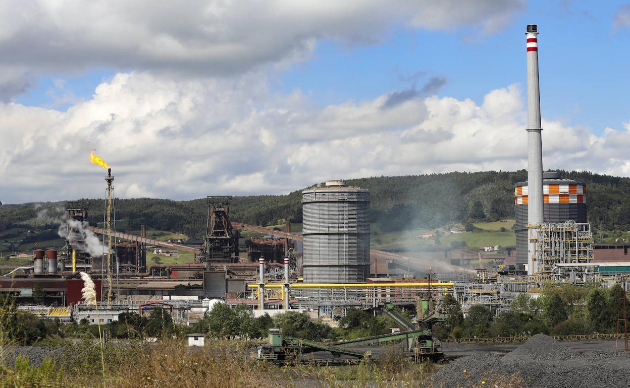 Factoría de Arcelor en Gijón.