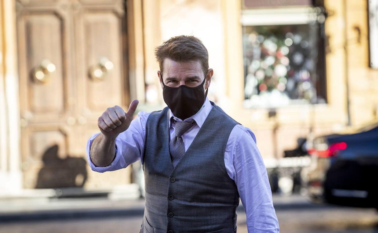 Tom Cruise, durante el rodaje en Roma.