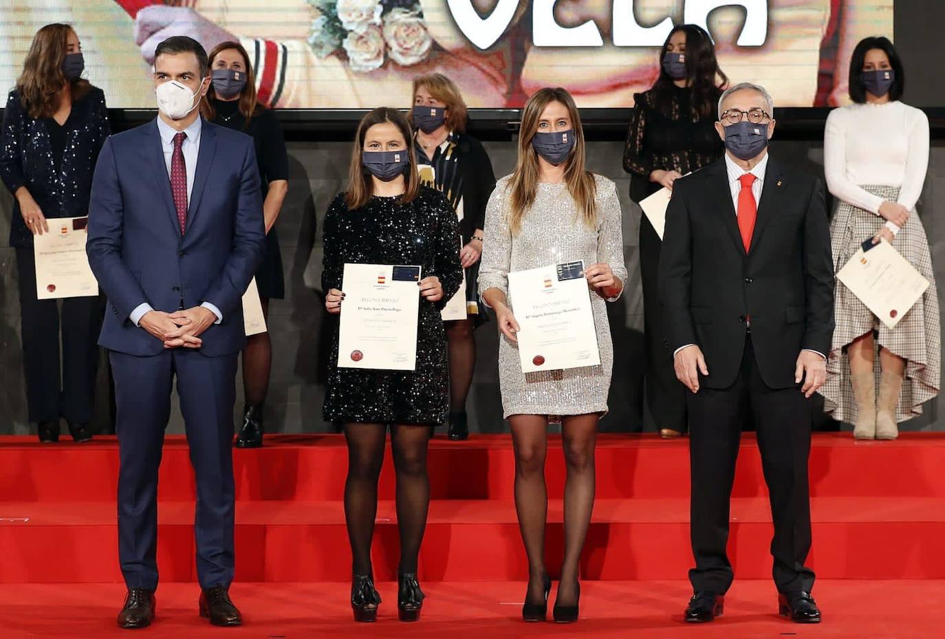 Pedro Sánchez, Sofía Toro, Ángela Pumariega y Alejandro Blanco.