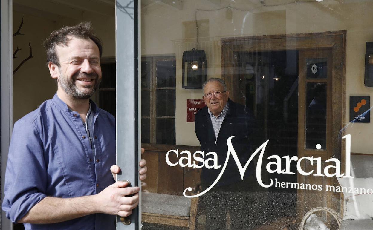 Nacho Manzano, en su restaurante Casa Marcial 
