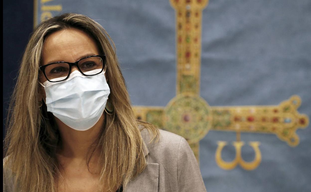 La consejera Rita Camblor, durante la presentación del presupuesto este jueves.