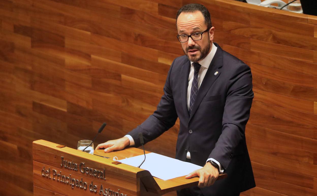 Ignacio Blanco, en la Junta General.