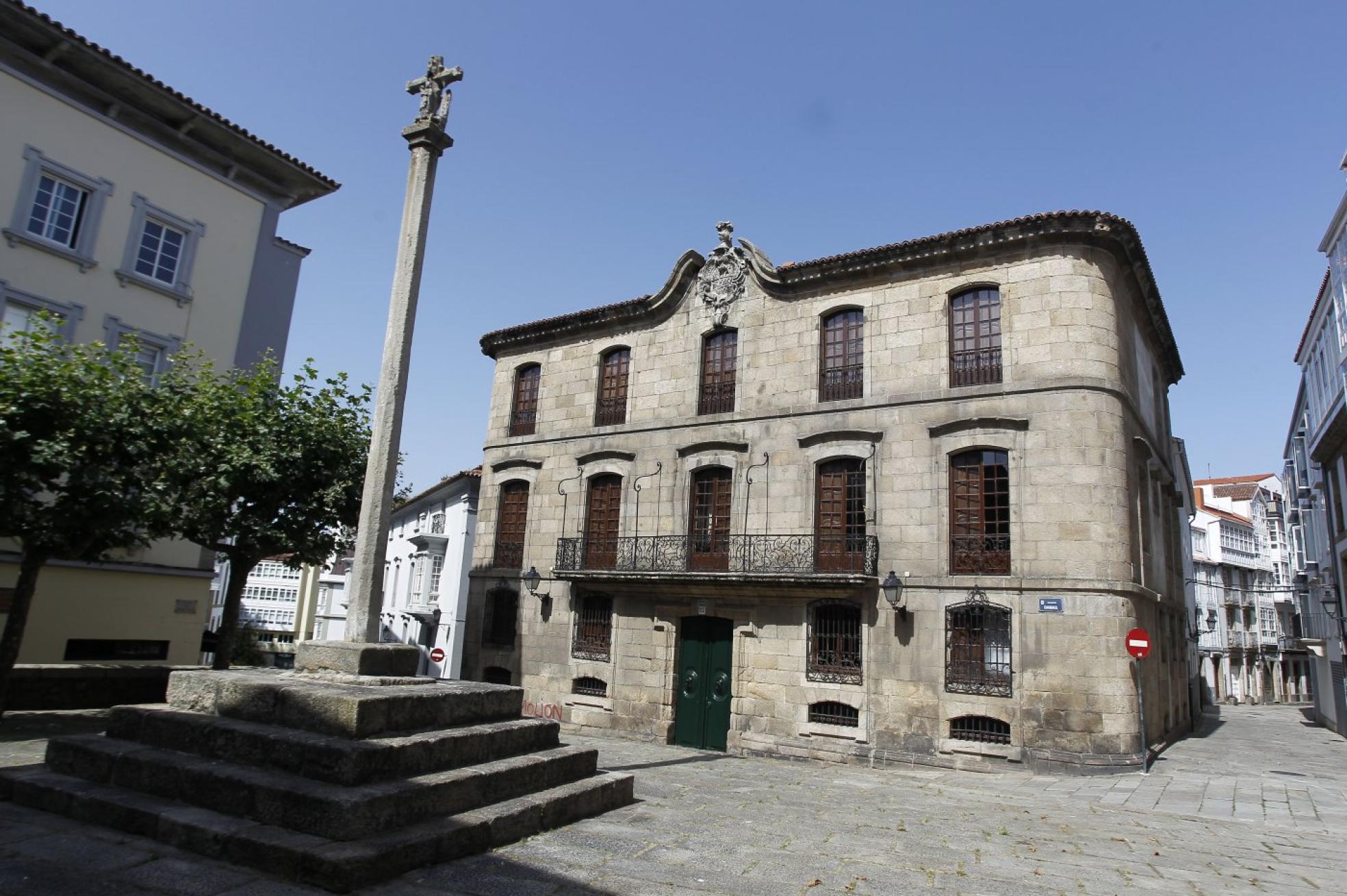 tFachada de la Casa Cornide, en la Ciudad Vieja de A Coruña. 