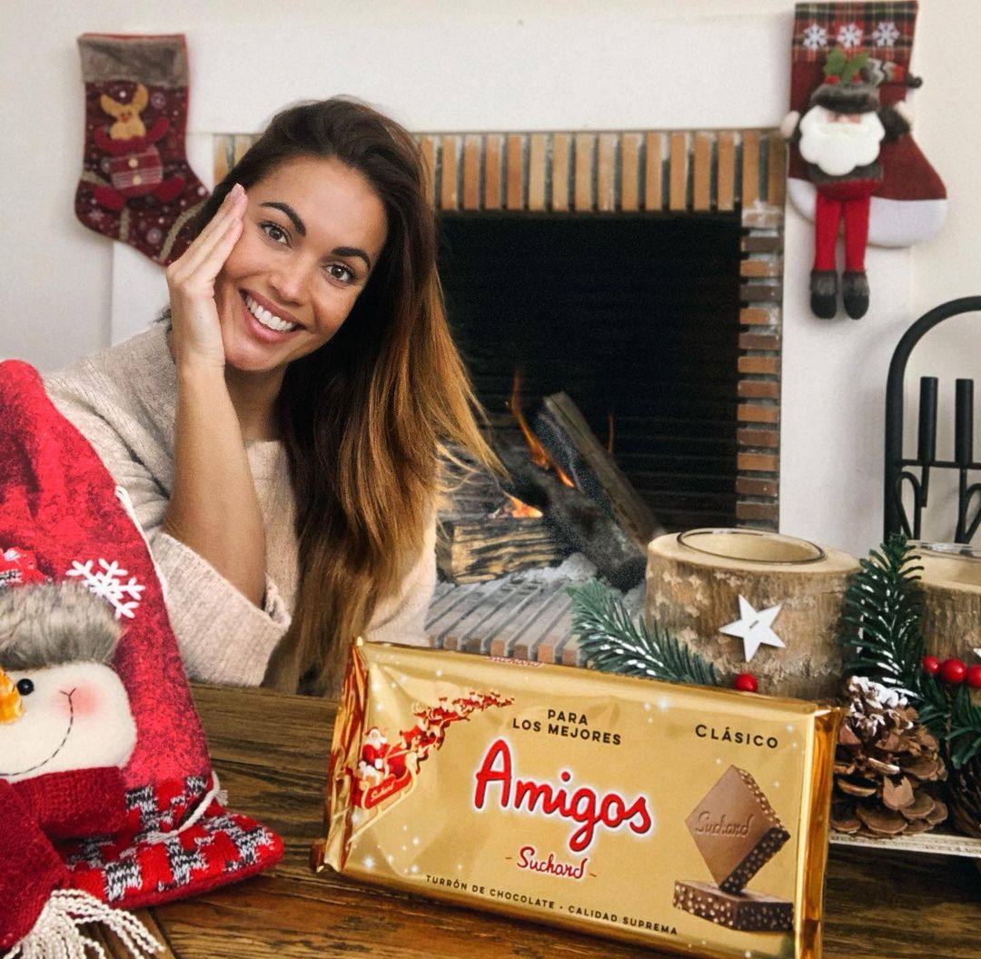 Lara Álvarez, feliz en Navidad. 