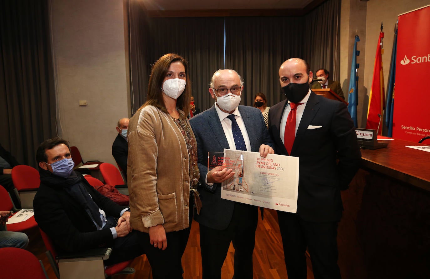 Neoalgae, I-Lanza, Intgraf, Exiom Solution y Vycas reciben el accesit de los galardones que conceden las cámaras de comercio, el Santander y EL COMERCIO