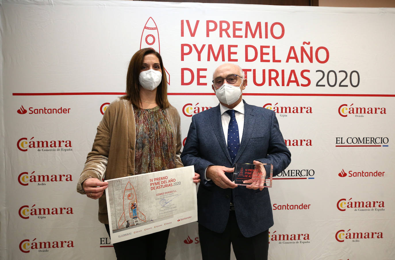 Neoalgae, I-Lanza, Intgraf, Exiom Solution y Vycas reciben el accesit de los galardones que conceden las cámaras de comercio, el Santander y EL COMERCIO