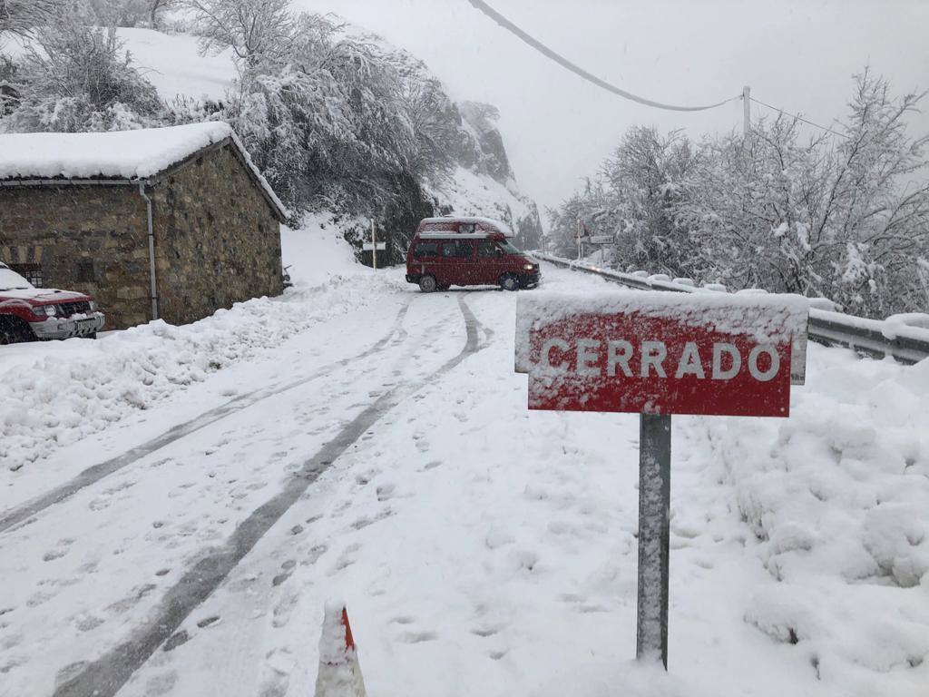 Temporal de frío y nieve en Asturias