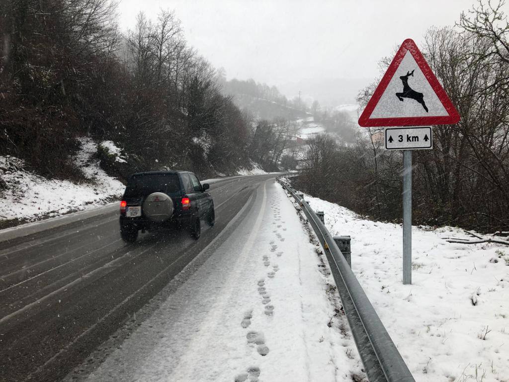 Temporal de frío y nieve en Asturias