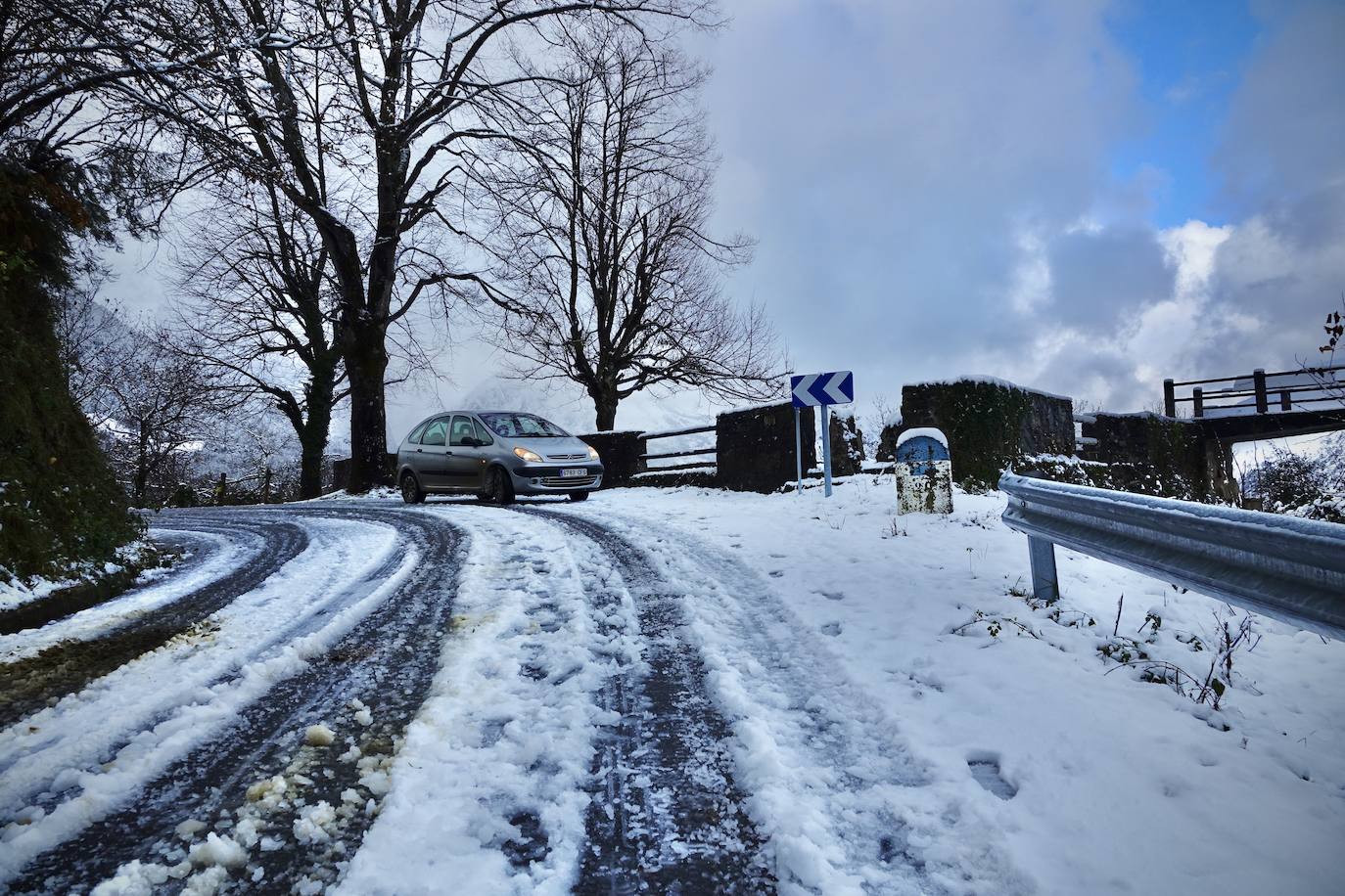 Temporal de frío y nieve en Asturias