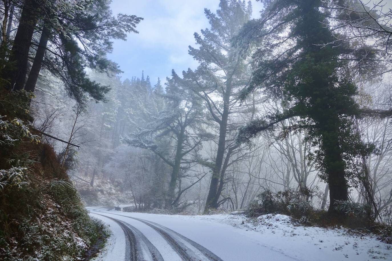 La nieve caída en las últimas horas en Asturias ha dejado estampas maravillosas, pero también ha alterado la vida de los vecinos de las zonas más altas de la región.