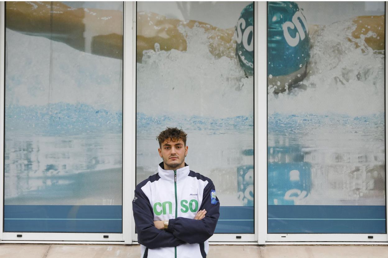 Arbidel González, tras una sesión de entrenamiento en el Santa Olaya. 