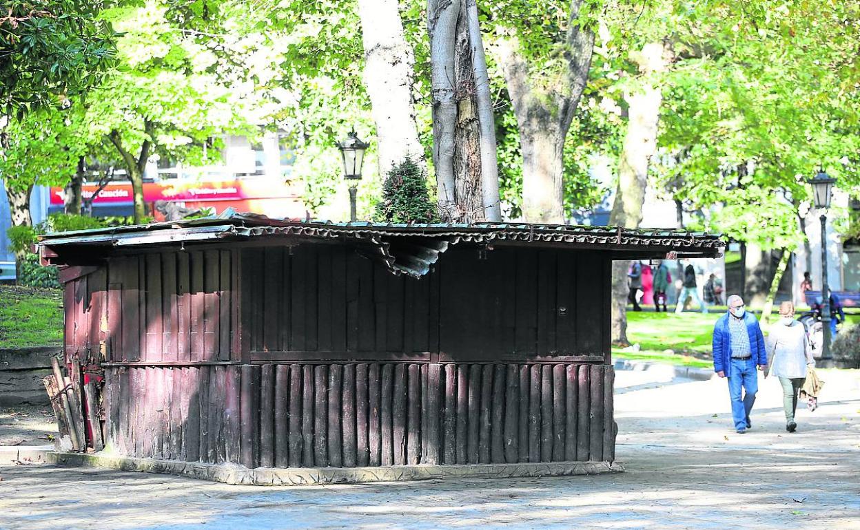 La estructura actual, clausurada.