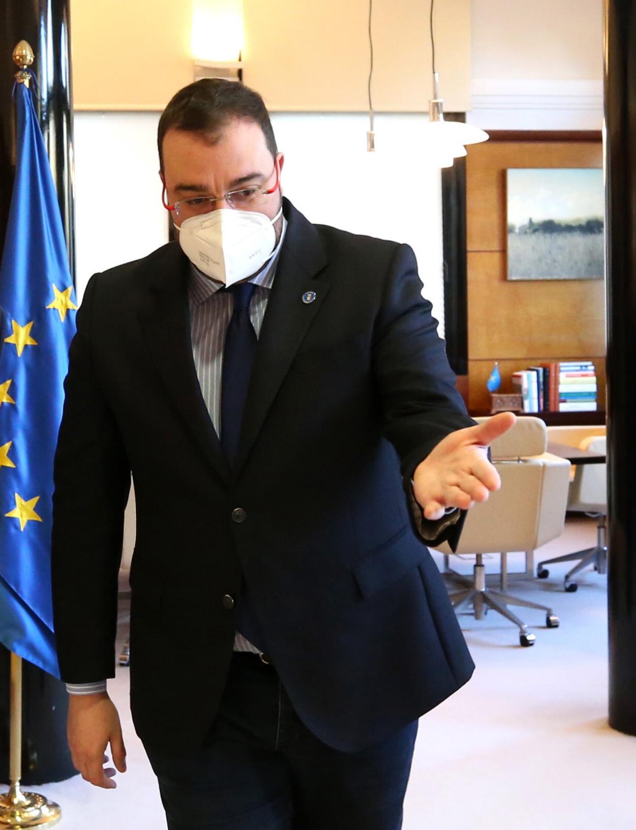 El presidente del Principado, Adrián Barbón. 