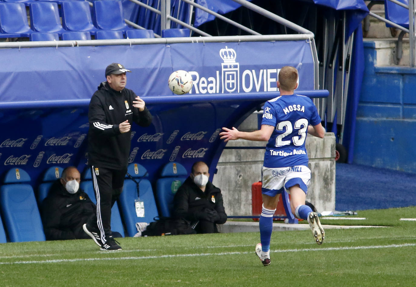 El partido entre el Real Oviedo y el Albacete en el Tartiere, que se saldó con victoria manchega, en imágenes.