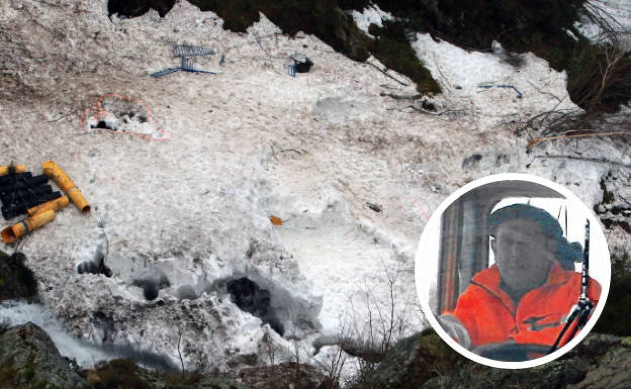 Zona en la que fue encontrado Virgilio García. 