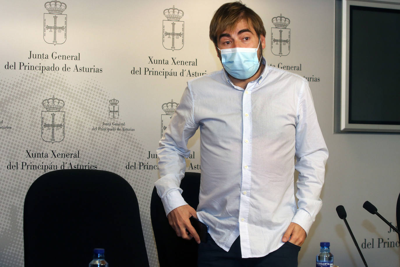 El secretario general de Podemos Asturies, Daniel Ripa