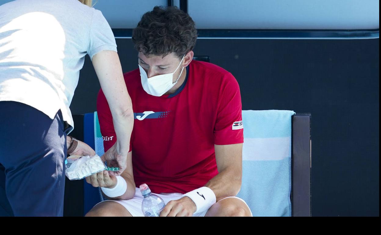 Carreño, recibiendo atención médica