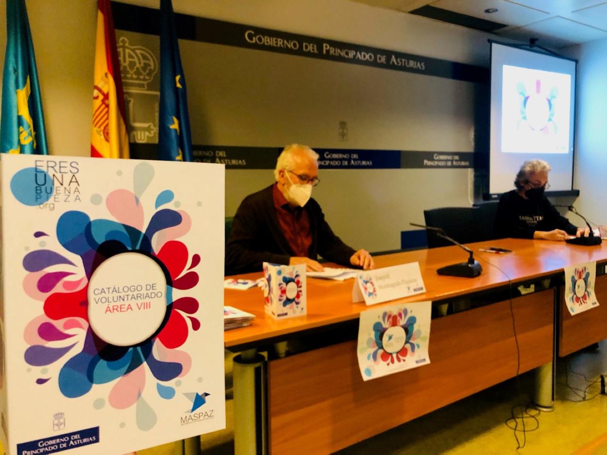 Un momento de la presentación de la guía de voluntariado. 