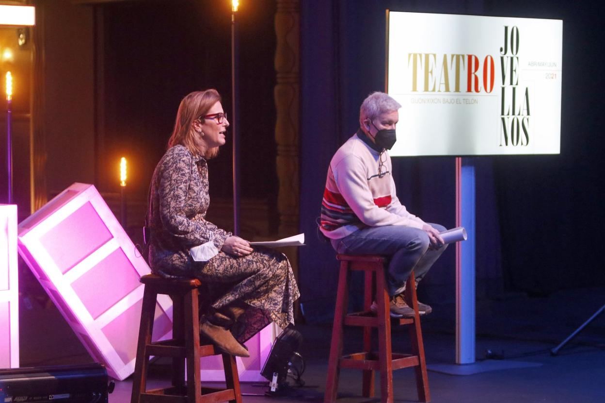 Lara Martínez y Antonio Criado, en la presentación. 