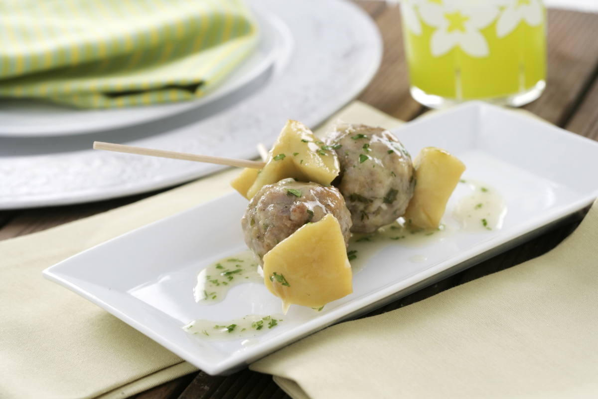 Albóndigas con manzana 