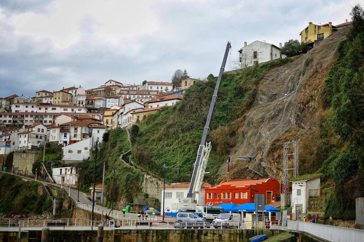 Estabilización de una ladera en Lastres
