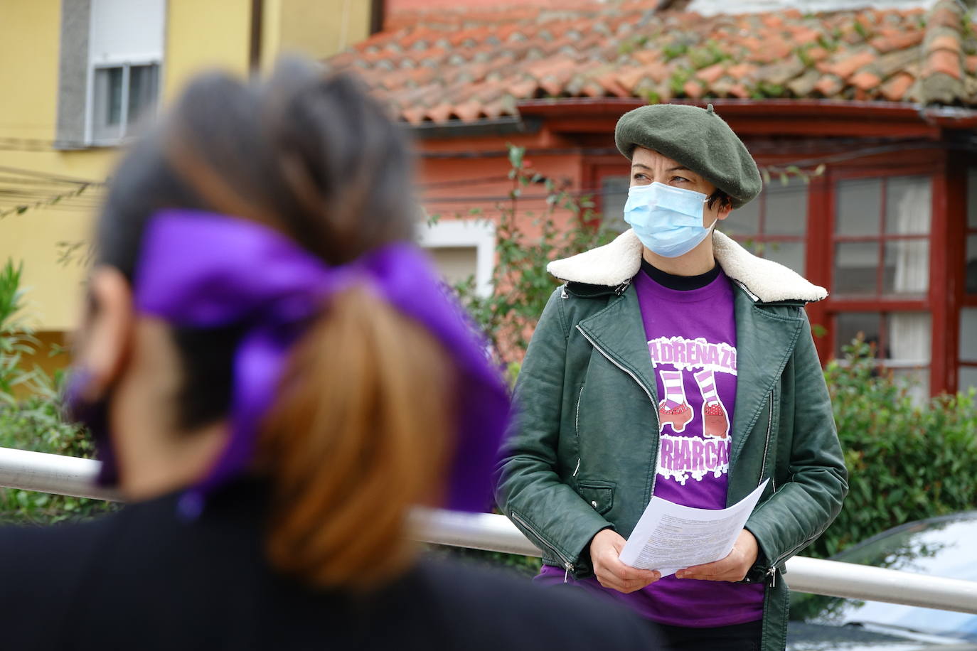 Concentraciones feministas en Gijón, Oviedo, Avilés, Siero y Colunga para presentar la protesta del Día Internacional de las Mujeres