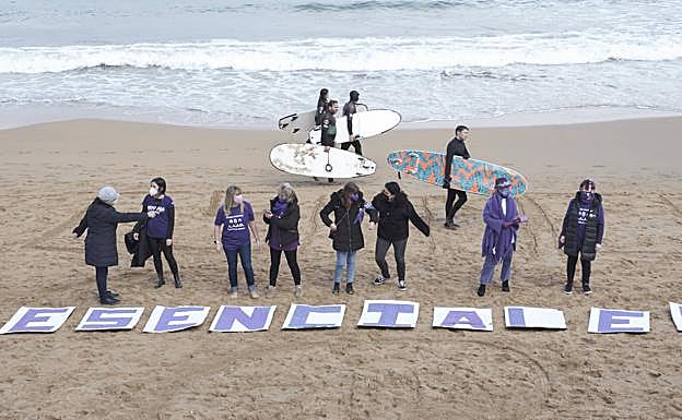 Concentración en Gijón.