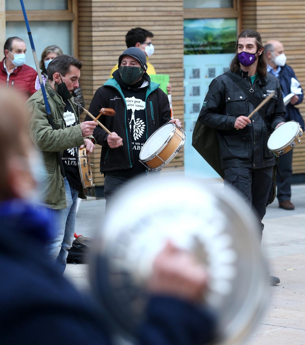 La movilización organizada por los vecinos esta semana. 