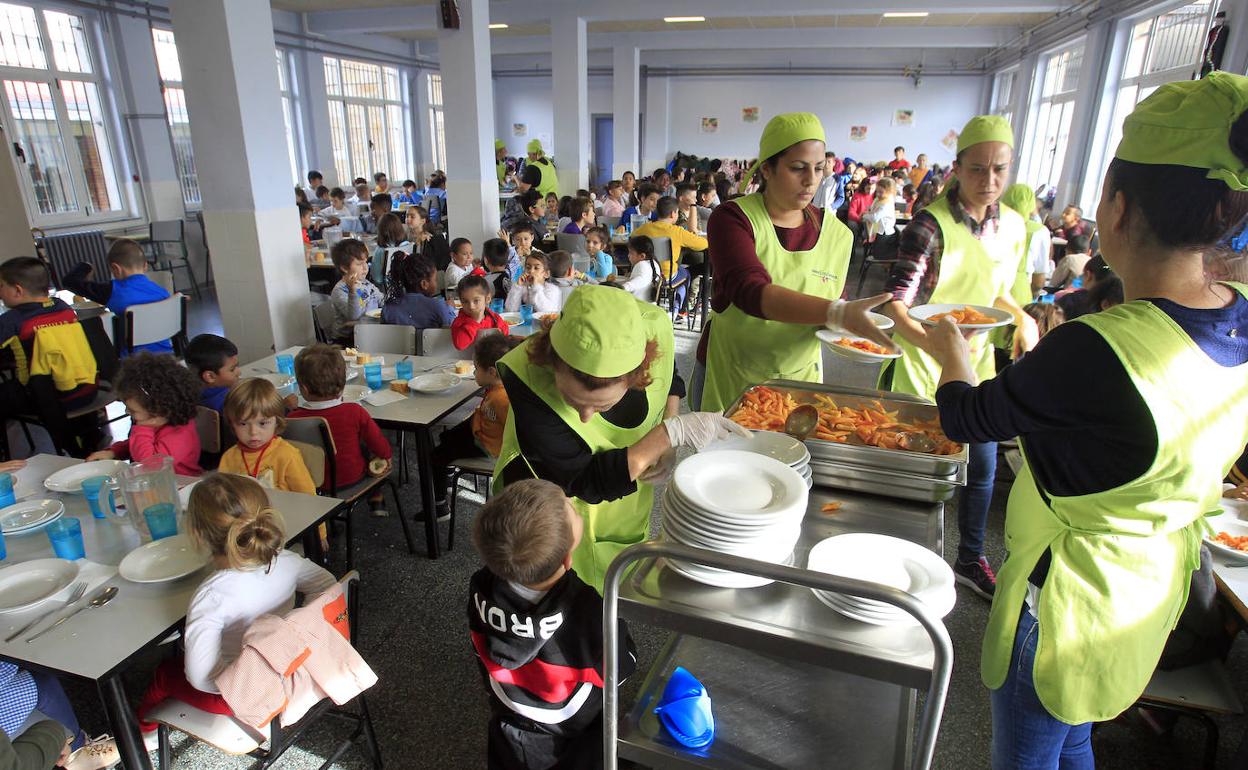 Comedor infantil en Oviedo. 