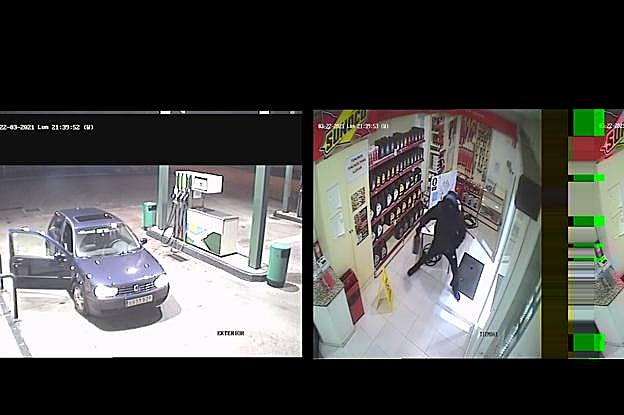 Dos individuos encapuchados atracan a mano armada una gasolinera en Tremañes