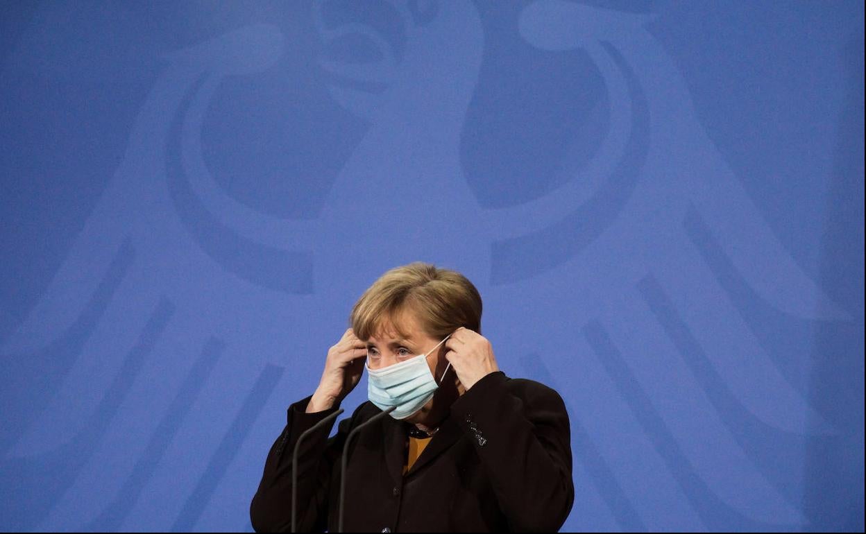 Angela Merkel, durante la comparecencia este miércoles.