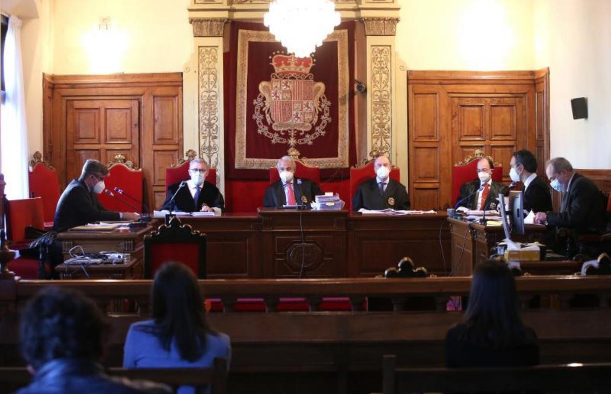 La sala del TSJA durante la vista oral del recurso. 