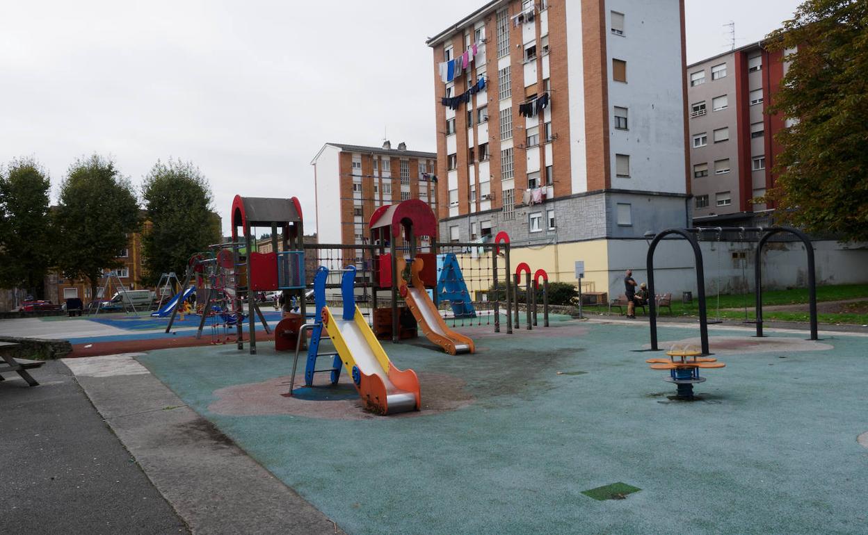 La zona de juegos infantiles del parque de Versalles. 