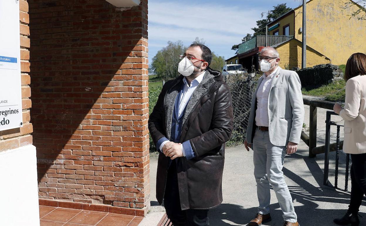 Barbón, este lunes en Allande.