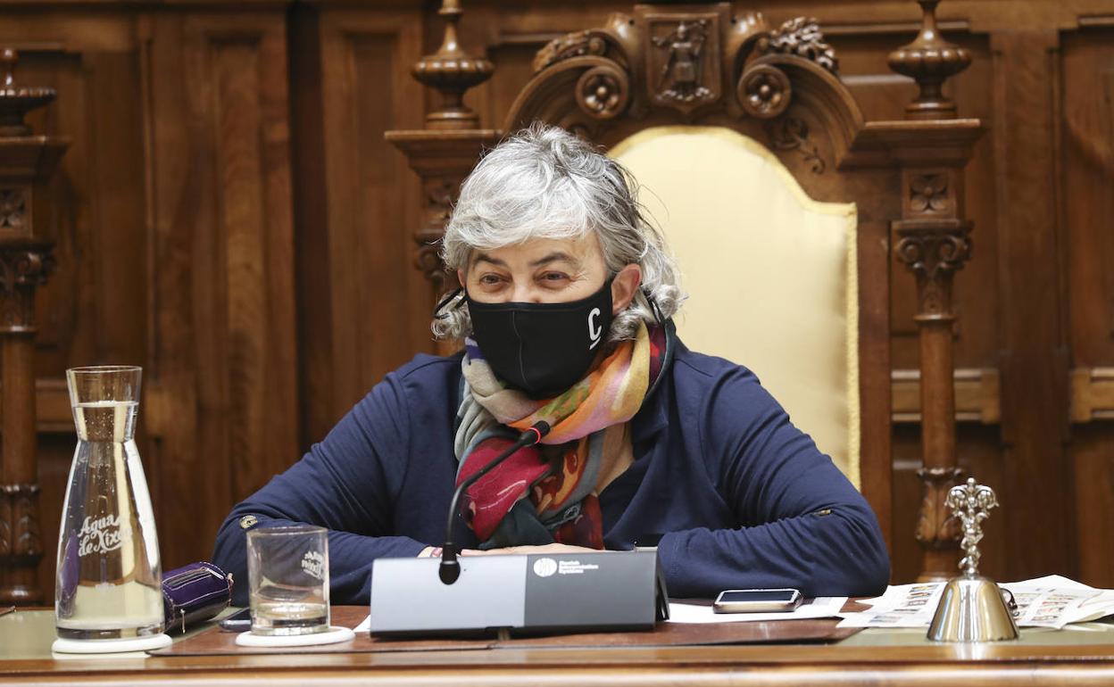 La alcaldesa de Gijón, Ana González 