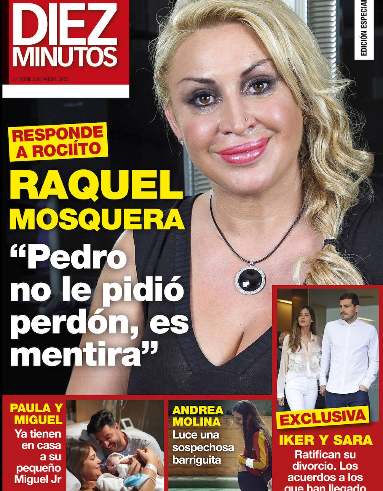 Raquel Mosquera, protagonista de la portada de Diez Minutos