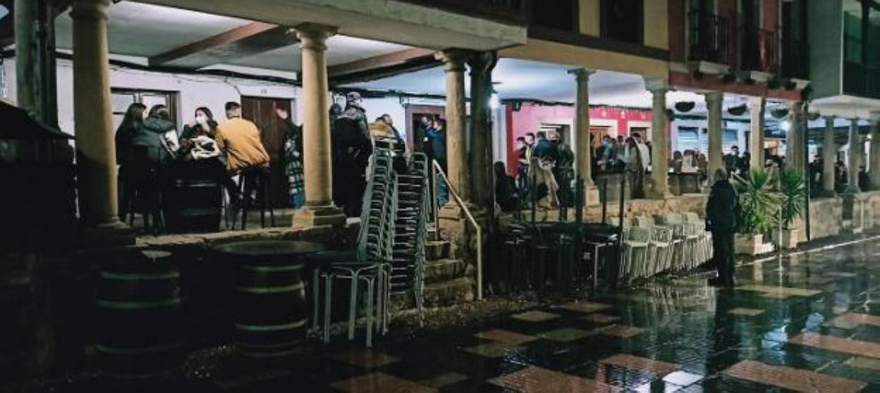 Controles de la Policía Local en Galiana, este invierno. 