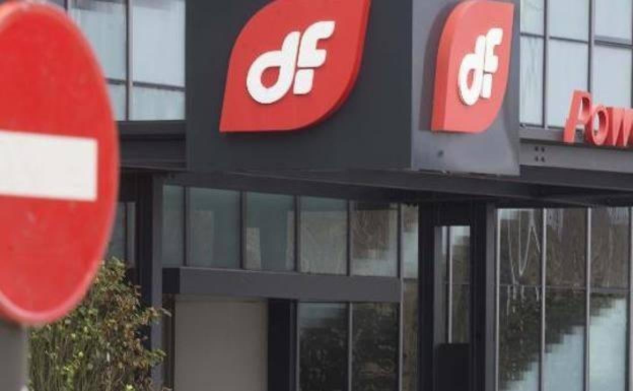 La entrada de la sede de Duro Felguera en el Parque Científico y Tecnológico