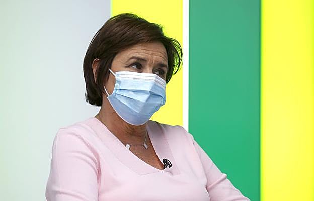 Carmen Moriyón, durante su entrevista en 'La Lupa'. 