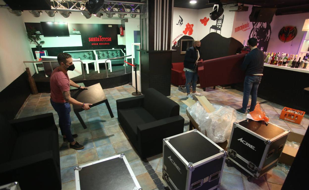 Un local de ocio nocturno de Oviedo. 