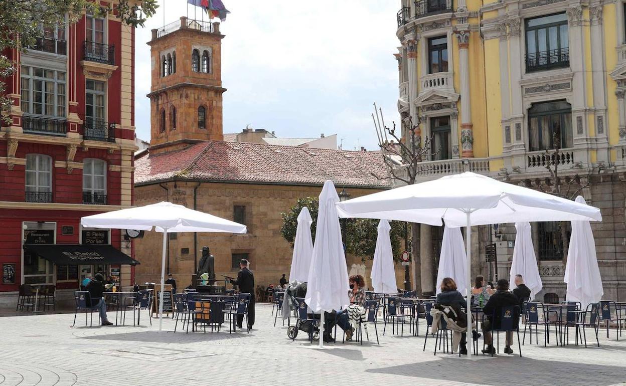 Una terraza en Oviedo 