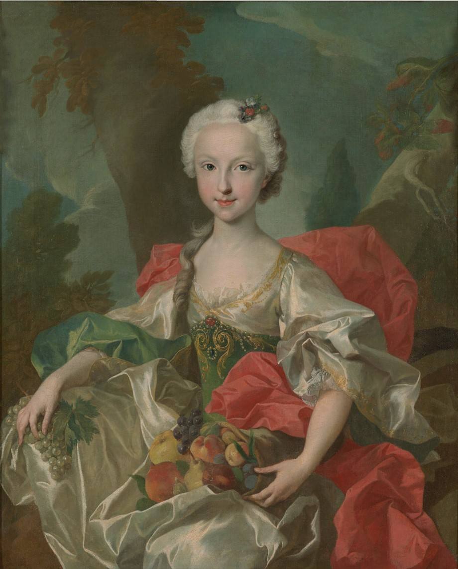 Louis-Michel van Loo, 'María Teresa de Borbón, infanta de España' (1737)