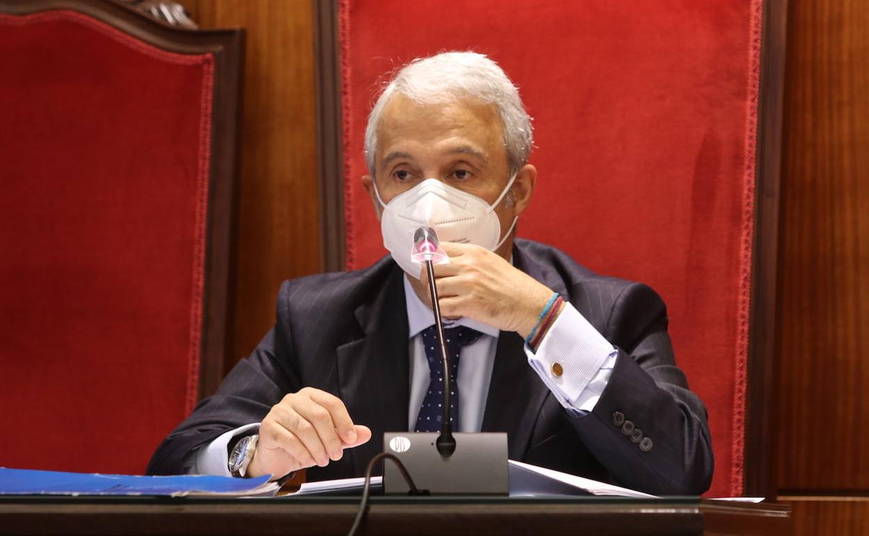 Jesús María Chamorro, durante la comparecencia de este martes.