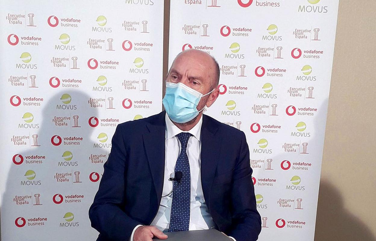 El vicepresidente Juan Cofiño, en la charla del Executive Forum. 