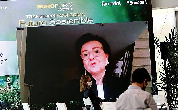 Clara de la Torre, directora general adjunta de Cambio Climático de la Comisión Europea, que intervino por videoconferencia 