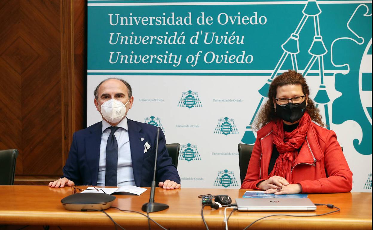 El rector y la presidenta de la Aneca.