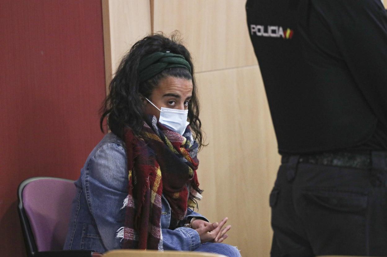 Silvia Acebal, durante el juicio celebrado la primera semana de mayo en la Audiencia Provincial. 