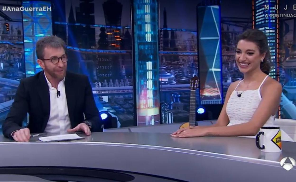 Ana Guerra durante la emisión de 'El Hormiguero 3.0'