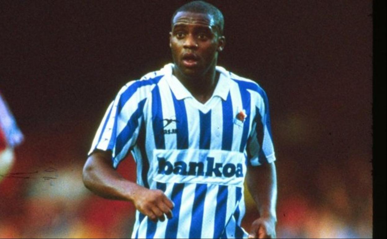 Danial Atkinson, durante su etapa en la Real Sociedad.