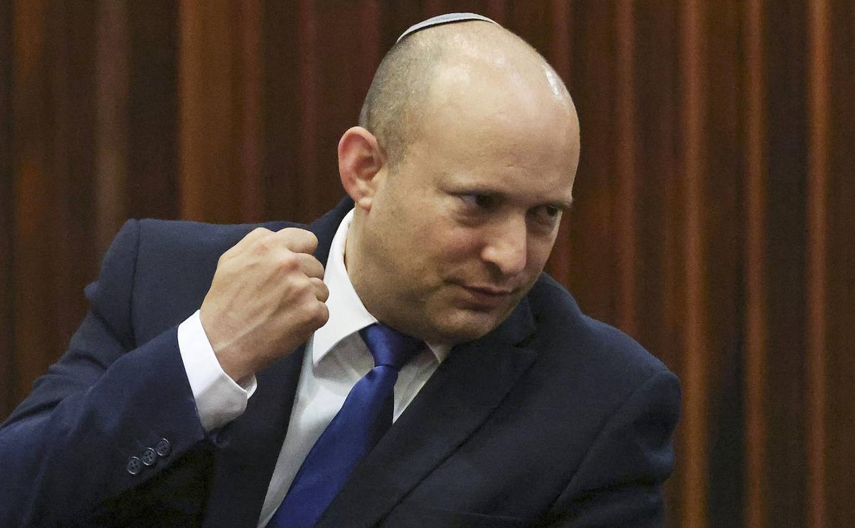 Naftali Bennett, esta semana en el Parlamento de Israel.